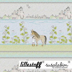 Bio Jersey Lillestoff - Panel Pferdemädchen